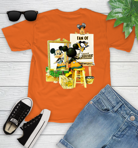 NHL Hockey Pittsburgh Penguins Mickey Drawing Shirt 101
