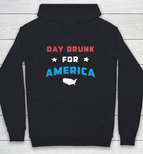 Beer Lover Funny Shirt DAY DRUNK FOR AMERICA Youth Hoodie
