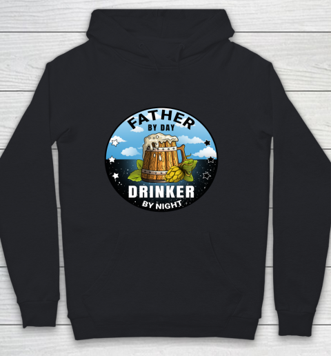 Father's Day Funny Gift Ideas Apparel  Father By Day Drinker By Night T Shirt Youth Hoodie