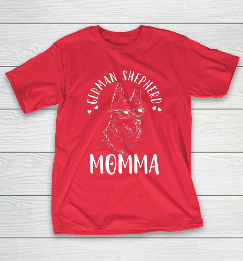 Dog Mom Shirt German Shepherd Momma Dog Mom Mama Gift T-Shirt 9