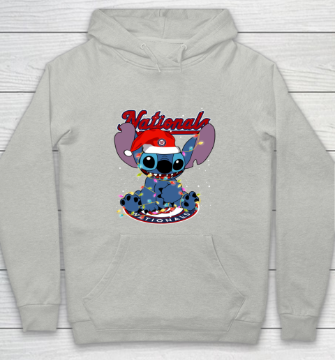 Washington Nationals MLB noel stitch Baseball Christmas Youth Hoodie