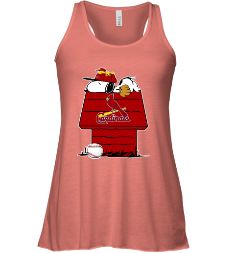 St Louis Cardinals Let's Play Baseball Together Snoopy MLB Women's T-Shirt 