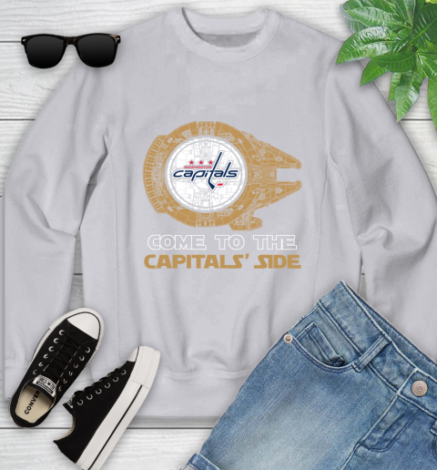 NHL Come To The Washington Capitals Wars Hockey Sports Youth Sweatshirt 3