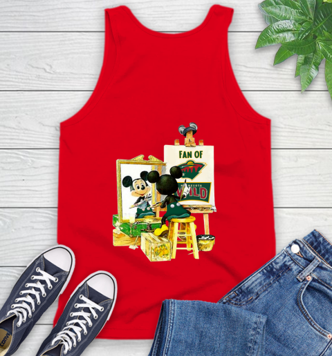 NHL Hockey Minnesota Wild Mickey Drawing Shirt 70