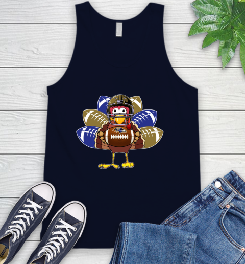 Baltimore Ravens Turkey Thanksgiving Day Tank Top 3