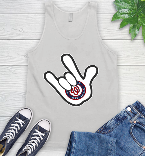 Washington Nationals MLB Baseball Mickey Rock Hand Disney Tank Top