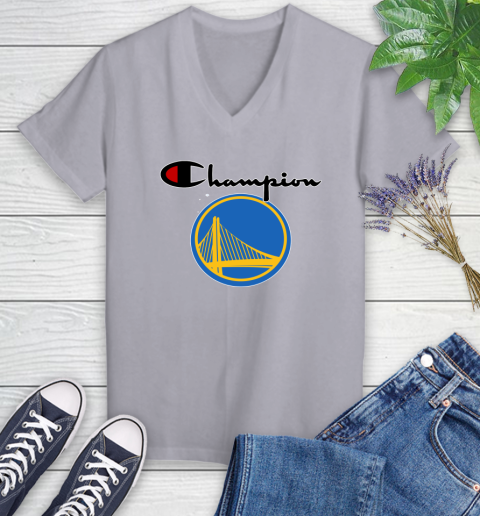 NBA Basketball Golden State Warriors Champion Shirt Women's V-Neck T-Shirt 2