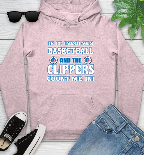 NBA If It Involves Basketball And Los Angeles Clippers Count Me In Sports Youth Hoodie - Image 11