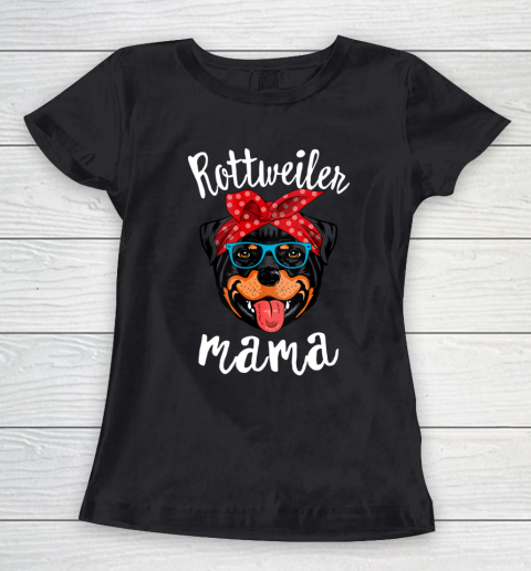 Dog Mom Shirt Rottweiler Mama Puppy Mom Dog Mama Lover Gift Women's T-Shirt
