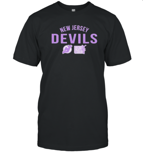 New Jersey Devils Richmond Resilient Hockey Fights Cancer T-Shirt