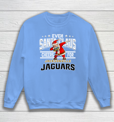 Jacksonville Jaguars Even Santa Claus Cheers For Christmas NFL Sweatshirt 8