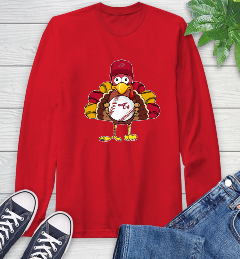 Atlanta Braves Turkey thanksgiving Long Sleeve T-Shirt 10