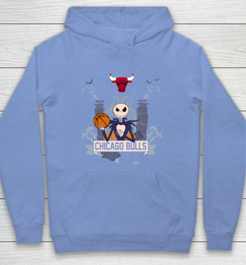 NBA Chicago Bulls Basketball Jack Skellington Halloween Hoodie 8