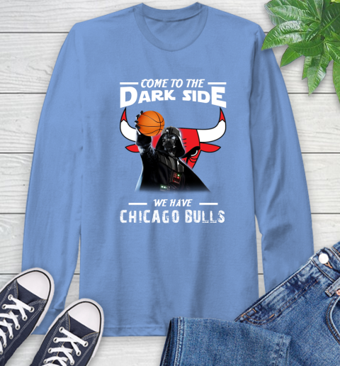 NBA Come To The Dark Side We Have Chicago Bulls Star Wars Darth Vader Basketball Long Sleeve T-Shirt 12