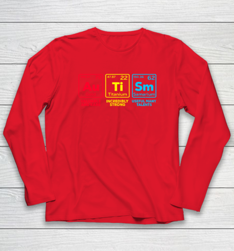 Autism Awareness Elements Periodic Table Long Sleeve T-Shirt 6