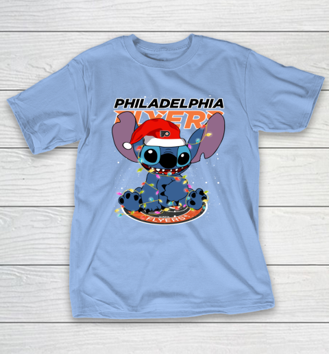 Philadelphia Flyers NHL Hockey noel stitch Christmas T-Shirt 8