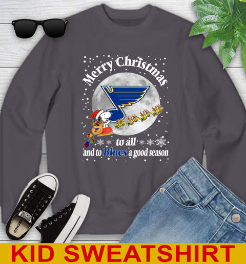 St.Louis Blues Merry Christmas To All And To Blues A Good Season NHL Hockey Sports Youth Sweatshirt 5