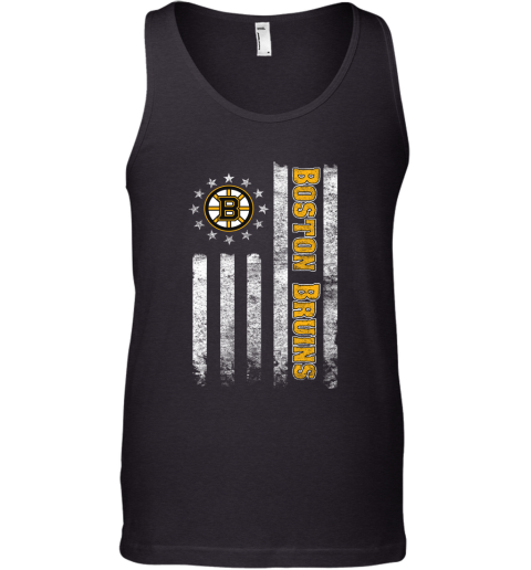 NHL American Flag Hockey Sports Boston Bruins Tank Top