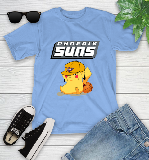NBA Pikachu Basketball Sports Phoenix Suns Youth T-Shirt 11