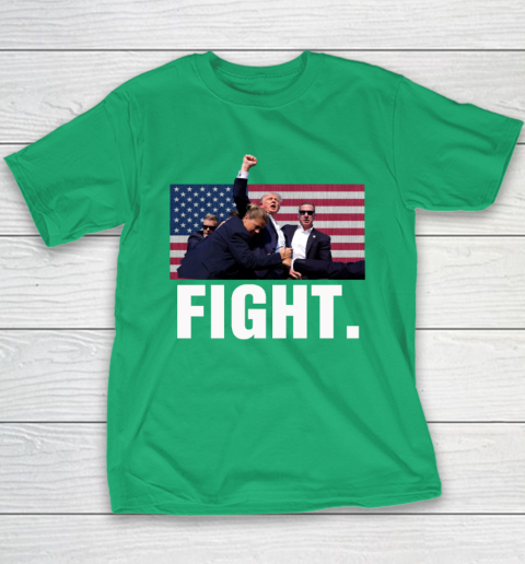 Trump Shooting Shirt Old Row Trump Fight Youth T-Shirt 4