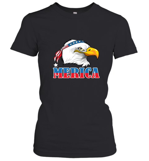 Eagle Mullet 4th Of July American Flag Merica USA Women's T-Shirt