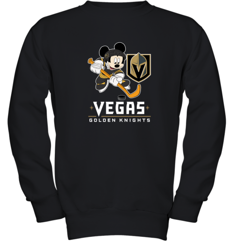 NHL Hockey Mickey Mouse Team Vegas Golden Knights Youth Sweatshirt