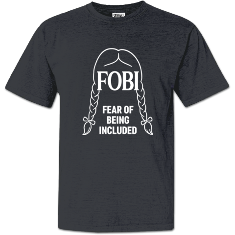 Wednesday Addams FOBI Fear Of Being Included Premium Dyed Heavyweight T-Shirt