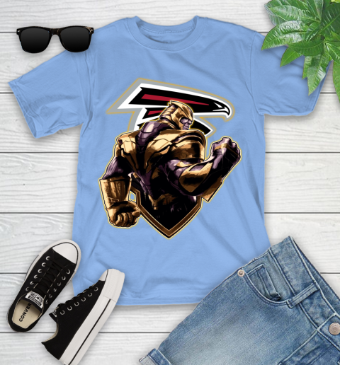 NFL Thanos Avengers Endgame Football Sports Atlanta Falcons Youth T-Shirt 11