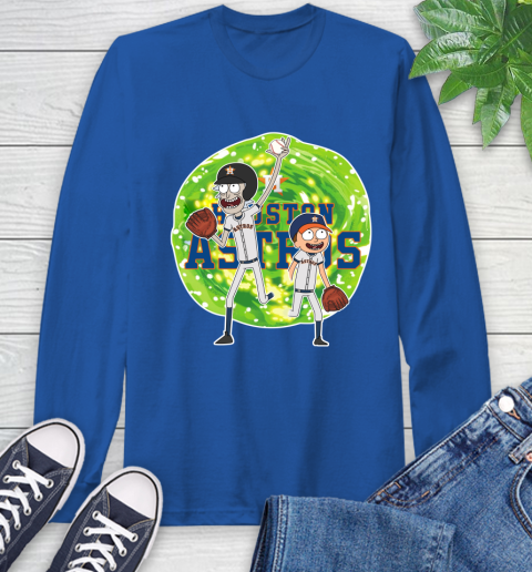 MLB Houston Astros Rick And Morty Baseball Sports Long Sleeve T-Shirt 9