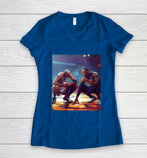 Michael Jordan Lebron James Kobe Bryant Women's V-Neck T-Shirt 7