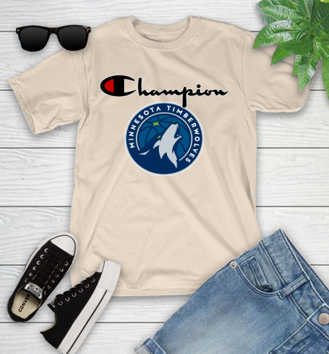 NBA Basketball Minnesota Timberwolves Champion Shirt Youth T-Shirt 9