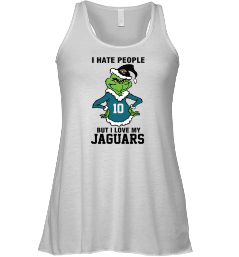 I Hate People But I Love My Jaguars Jacksonville Jaguars NFL Teams Racerback Tank