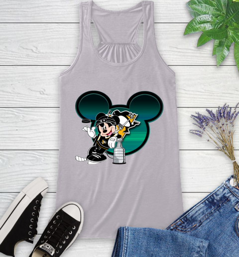 NHL Pittsburgh Penguins Stanley Cup Mickey Mouse Disney Hockey T Shirt Racerback Tank 5