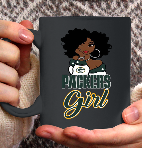 Green Bay Packers Girl NFL Ceramic Mug 11oz 3