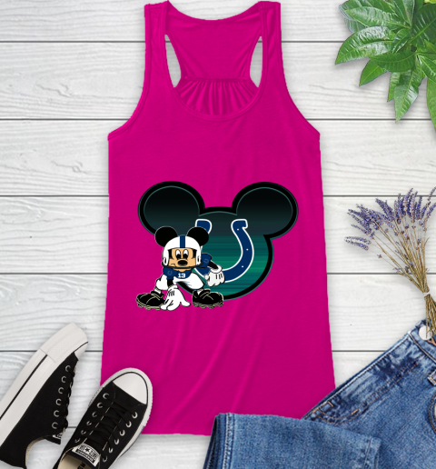NFL Indianapolis Colts Mickey Mouse Disney Football T Shirt Racerback Tank 8