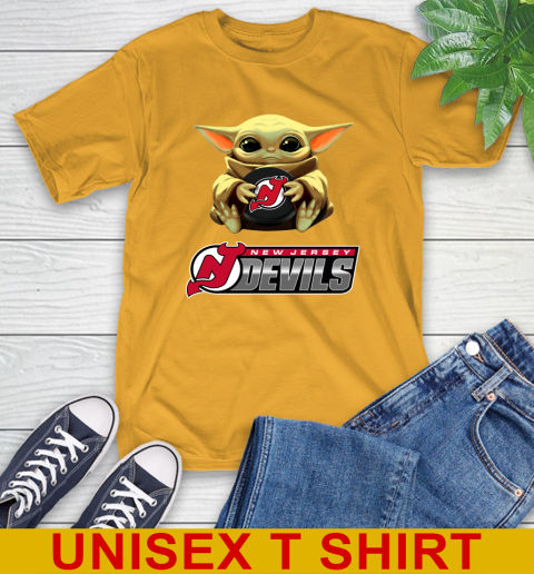 NHL Hockey New Jersey Devils Star Wars Baby Yoda Shirt 3