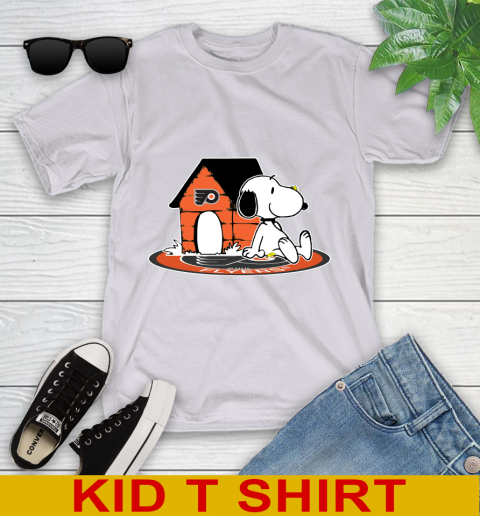 NHL Hockey Philadelphia Flyers Snoopy The Peanuts Movie Shirt Youth T-Shirt 5