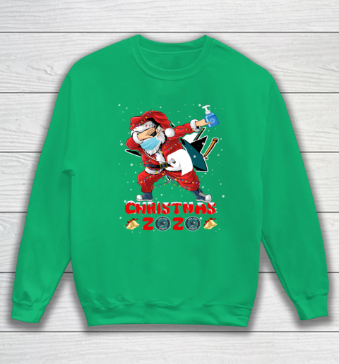 San Jose Sharks Funny Santa Claus Dabbing Christmas 2020 NHL Sweatshirt 5