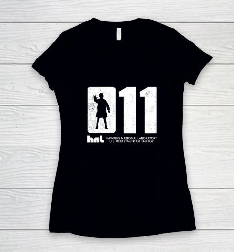 HNL 011 Hawkins National Laboratory US Department Of Energy Women's V-Neck T-Shirt