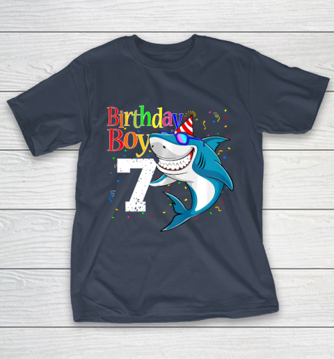 Kids 7th Birthday Boy Shark Shirts 7 Jaw Some Four Tees Boys 7 Years Old T-Shirt 3