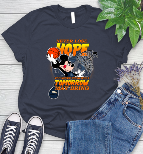 Minnesota Timberwolves NBA Basketball Mickey Disney Never Lose Hope Women's T-Shirt 14