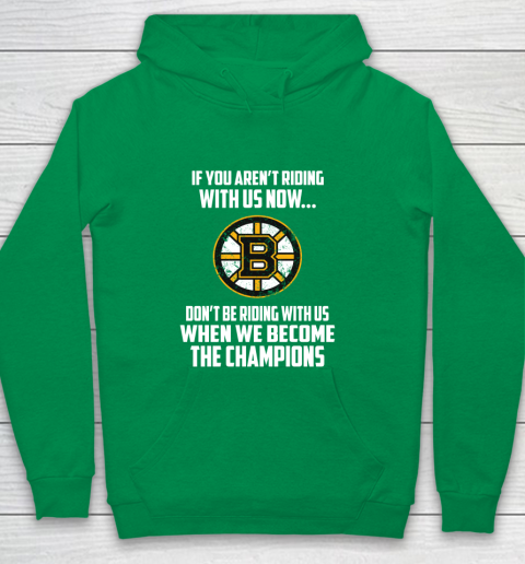 NHL Boston Bruins Hockey We Become The Champions Youth Hoodie 4