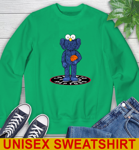 NBA Basketball Toronto Raptors Kaws Bff Blue Figure Shirt Sweatshirt 6