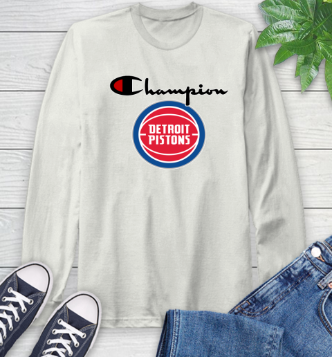 NBA Basketball Detroit Pistons Champion Shirt Long Sleeve T-Shirt 11