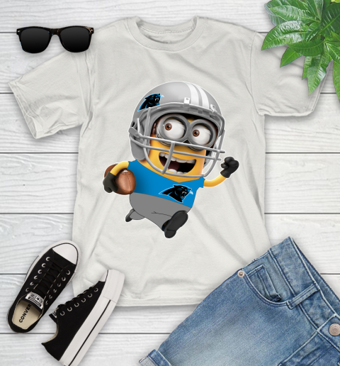 NFL Carolina Panthers Minions Disney Football Sports Youth T-Shirt 12