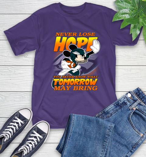 Philadelphia Eagles NFL Football Mickey Disney Never Lose Hope T-Shirt 5