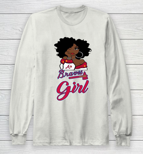 Atlanta Braves Girl MLB Long Sleeve T-Shirt 12
