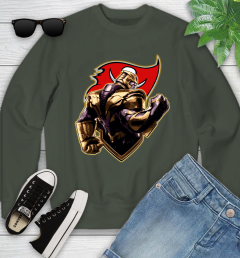 NFL Thanos Avengers Endgame Football Sports Tampa Bay Buccaneers Youth Sweatshirt 10