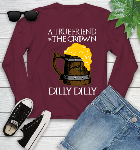 NBA Orlando Magic A True Friend Of The Crown Game Of Thrones Beer Dilly Dilly Basketball Youth Long Sleeve 6