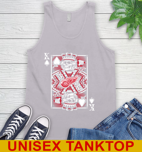 Detroit Red Wings NHL Hockey The King Of Spades Death Cards Shirt Tank Top 3